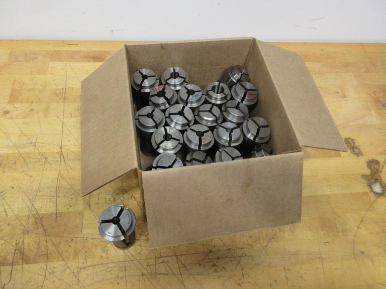 Hardinge and Brown & Sharpe #22 Collets, (20 pcs) Various Diameters