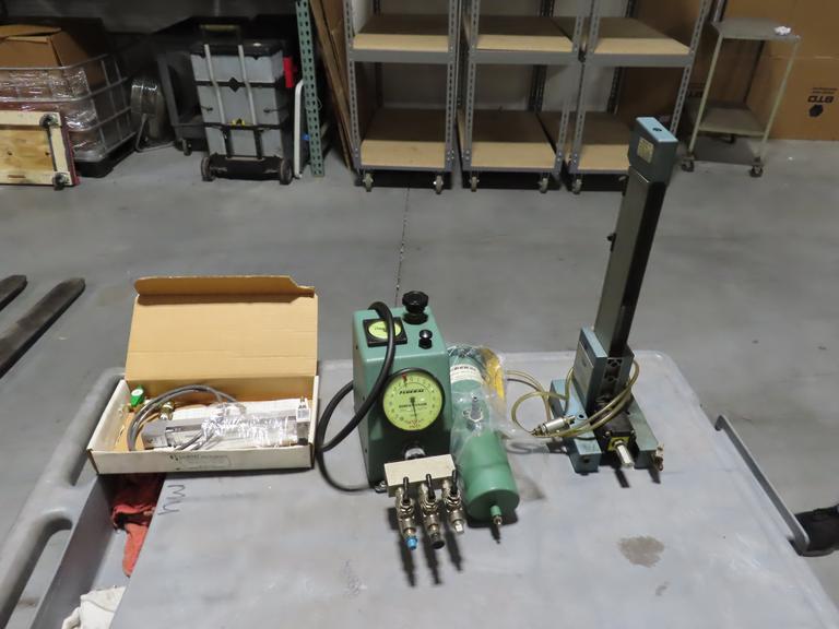Sheffield Precisionaire Air Gauge, Federal Dimensionair Air Gauge to 0.00002", Federal AFL-9 R-2 Oil/Water Seperator and Accucal Flowmeter