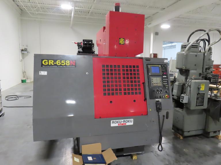 Roku-Roku GRM-658 CNC Vertical Machining Center, Fanuc 16i-M, 12 ATC, Renishaw NC3