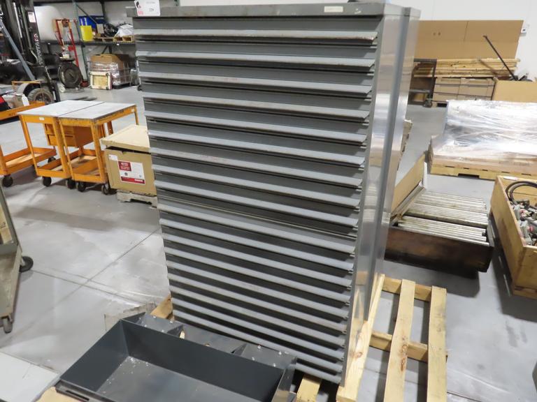 Equipto Steel Cabinet, 19-Drawers, No Contents