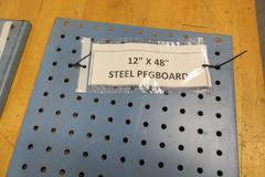 Steel Pegboard Sections (2pcs) 12" x  45", Mounting Holes 1/4" x 1" Spacing