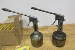 Lincoln High Pressure Oil Guns (2), with Box of (12) Panef White Lithium Grease Tubes 2oz **New In Packages**