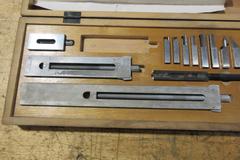 C.E. Johanssson Ford Guage Block Stacking Set, With Base, Specialty Blocks and Stacking Vises