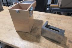 Challenger Precision Ground Angle Plate 5x8x4" in Wood Case