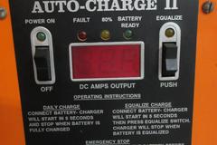 GNB Ferrocharger 24V on Metal Stand with Power Cord and 2 Prong Connector Plug