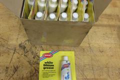 Lincoln High Pressure Oil Guns (2), with Box of (12) Panef White Lithium Grease Tubes 2oz **New In Packages**