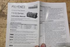 Keyence FD-Q Series Clamp On Flow Sensor, New in Box with Manual