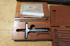 Depth Micrometer sets 0 - 12" Ranges, Various Brands, M&W, Lufkin, Brown & Sharpe, Starrett
