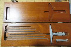 Depth Micrometers with Various Length Barrell Attachments, Starrett, Brown & Sharpe and Others