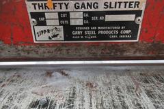 Thrifty Gang Slitter, Motorized 20 Gauge Capacity, (2) Sets of Blades, 3' Max Width, Single Phase