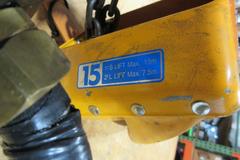 Harrington 1/4 Ton Pneumatic Chain Hoist, Model TCR250P