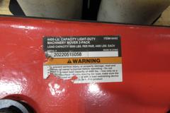 Machinery Moving Skates 4400 LB Ea. Capacity, (3) Ironton, (1) Strongway