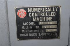 Roku-Roku GRM-658 CNC Vertical Machining Center, Fanuc 16i-M, 12 ATC, Renishaw NC3