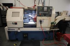 Miyano BND-34S CNC Lathe, C-Axis on Main and Sub-Spindle, 12 Station Turret, Parts Catcher & Conveyor, Chip Conveyor