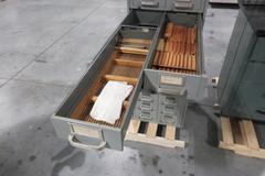 Metal File Card Organizer Cabinet with (11) Drawer with Dual Removable Trays