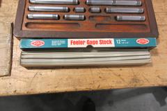 Starrett Micrometer Setting Standards 1"-11", Swedish Gage Co. Micrometer Standards 1"-12", Feeler Gage Stock, Surface Finish Standards