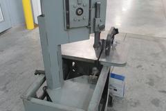 Roll-In Vertical Band Saw, 3/4" Blade, Gravity Blade Feed,Vise and Clamp