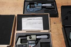 Digital Micrometers 0-1" & 1-2" Travel Ranges, Various Brands, Mitutoyo, Starrett, SPI and Others