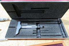 Depth Micrometers with Various Length Barrell Attachments, Starrett, Brown & Sharpe and Others