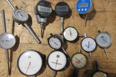 Digital and Dial Travel Indicators, Various Brands, Resolutions, and Lengths