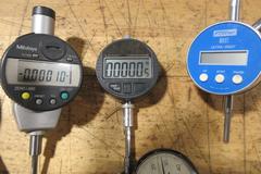 Digital and Dial Travel Indicators, Various Brands, Resolutions, and Lengths