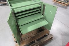 Metal 2 Door Low Profile 9 Shelf Storage Cabinet **No Top**