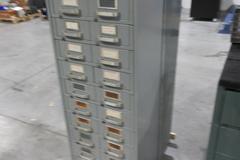 Metal File Card Organizer Cabinet with (11) Drawer with Dual Removable Trays