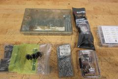 Assorted Hardware Sets, Cotter Pins, Brake Fittings, Lynch Pins, Battery Hydrometer, On/Off Switches