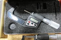 Digital Micrometers 0-1" & 1-2" Travel Ranges, Various Brands, Mitutoyo, Starrett, SPI and Others