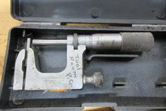 Micrometers | (2) Mitutoyo 0-1" Wall Mics, (1) Mitutoyo (1) Starrett 0-1" Wall Mic, (1) Lufkin 0-1" Pressure Mic, Brown & Sharpe 0-1" Depth Mic