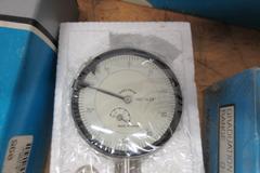 Dial Travel Indicators .001" Graduation, 0-.25" Travel,  China (5) New in Boxes with 3 Magnetic Bases & Point Sets