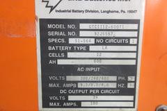 GNB Ferrocharger 24V on Metal Stand with Power Cord and 2 Prong Connector Plug