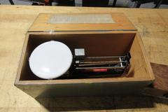 Central Scientific 1000g Triple Beam Weight Scale with Calibration Weights in Wooden Case