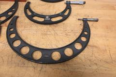 Starrett Large Micrometers (6pcs), 6-7", 7-8", 9-10", 11-12", 12-13"