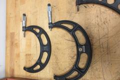 Starrett Large Micrometers (6pcs), 6-7", 7-8", 9-10", 11-12", 12-13"