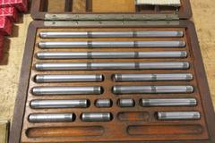 Starrett Micrometer Setting Standards 1"-11", Swedish Gage Co. Micrometer Standards 1"-12", Feeler Gage Stock, Surface Finish Standards