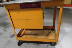 2-Drawer Cart and Contents with 20" x 30" Aluminum Top