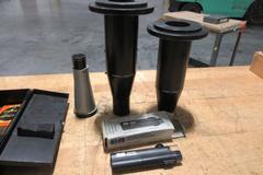 Scherr Tumico Lenses (2) 50x, (1) 20x, and (1) Edmund 30x Pocket Microscope, (1) Bosch & Lomb 32mm  0.10 Portable Microscope