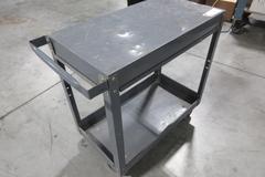 Steel Rolling 2 Shelf Shop Cart