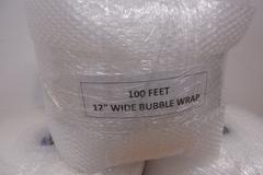 Bubble Wrap, 12" Wide x 100 ft Small Bubble (3 Rolls)