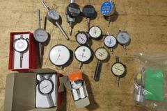 Digital and Dial Travel Indicators, Various Brands, Resolutions, and Lengths