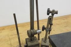 Granite Surface Plate 2" x 9" x 12" and Magnetic and Regular Height Stands