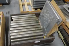 Surplus Material including Steel Round Bar Stock and Aluminum Plates