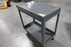 Steel Rolling 2 Shelf Shop Cart