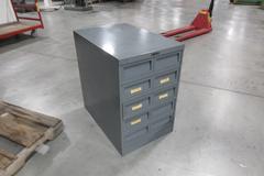 Systems 5 Drawer Metal File Card Cabinet with Removable Trays