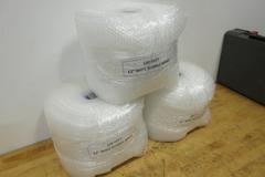 Bubble Wrap, 12" Wide x 100 ft Small Bubble (3 Rolls)