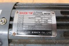 Shuen Yin 3 Phase Induction Motor 1/4hp 1720rpm 