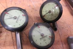 Federal Dial Travel Indicators with Assorted Height Stands and Clamps
