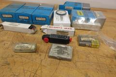 Dial Travel Indicators .001" Graduation, 0-.25" Travel,  China (5) New in Boxes with 3 Magnetic Bases & Point Sets