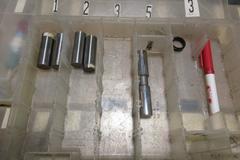 Gage Pins and Pin Holders,  Go/No-Go Pin Sets in Plano Plastic Divider Cases